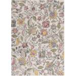 Flair Rugs Кремав ръчно изработен вълнен килим 160x230 cm Tania Floral - Flair Rugs (503119380029)