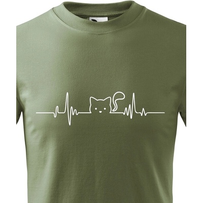 Dětské triko tep kočky 2 Military Canvas Bezvatriko.cz 2248