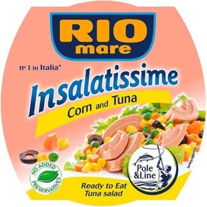Rio Mare Риба тон салата с царевица Rio Mare 160 гр