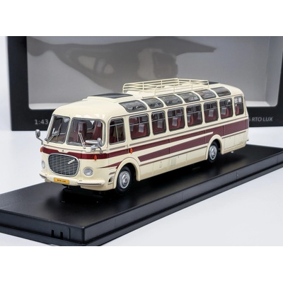 Škoda 706 RTO Lux - béžová/vínová - časopis s modelem - MK model 1:43