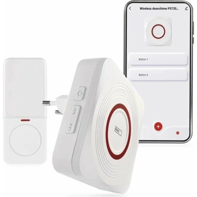 EMOS GoSmart Domovní bezdrátový zvonek P5735WS do zásuvky s WiFi 3402127000