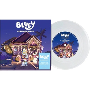 Bluey - Verandah Santa (White Coloured) (7" Vinyl) (5014797913202)