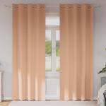 Pure Line Home Плътни завеси в цвят пастелен корал с метални халки, 2 бр. , 140 x 245 см