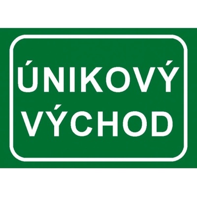 Červa | Bezpečnostní tabulka Únikový východ