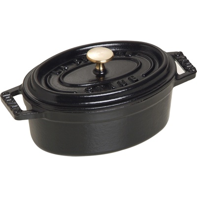 Staub Овална тенджера за готвене, черен V 0, 25 l Staub (ST1101125)