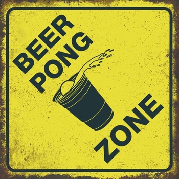 Ceduľa Beer Pong Zone