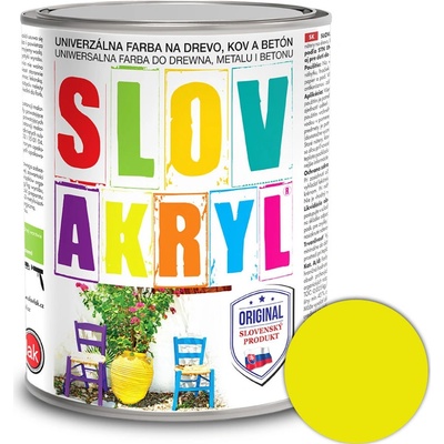 Slovakryl 0611 0,75kg žltozelený