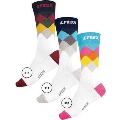 Litex 9A006 Dizajnové ponožky ružová