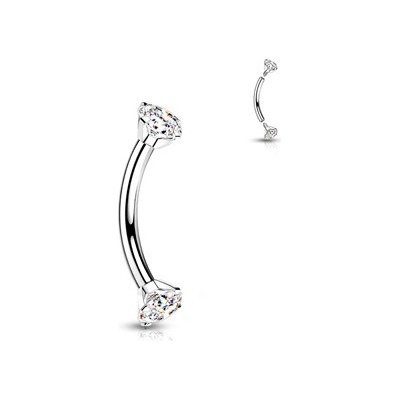 Šperky4U piercing do obočí titan TIT1131C-12083