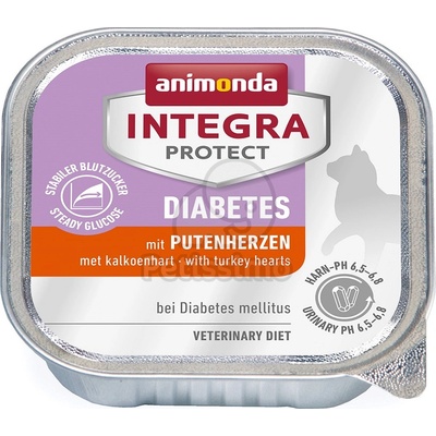 Animonda Cat Integra Protect Diabetes в алуминиева опаковка, пуешко сърце 100 г