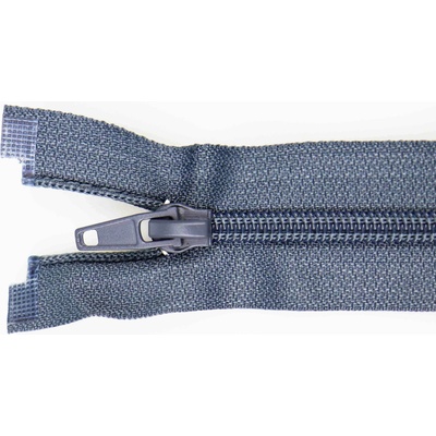 Pro Háčkování Spirálový zip dělitelný 70 cm antracitový