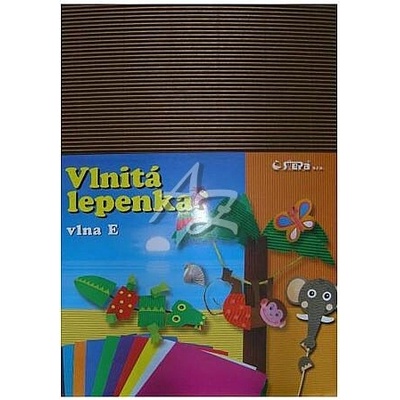 Lepenka E-Welle 260g 34,5 x 24,5cm rovná-hnědá 10 listů