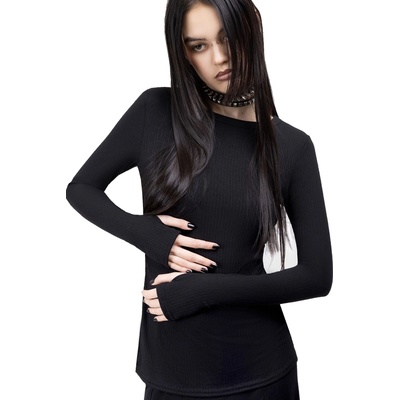 KILLSTAR дамска тениска с дълъг ръкав KILLSTAR - Veilsin - Черна - KSRA012588