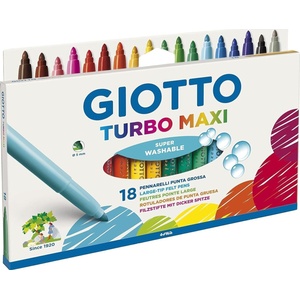 GIOTTO Turbo Maxi Комплект маркери 5 mm Смес 18 бр (<![CDATA[F07630000]]>)
