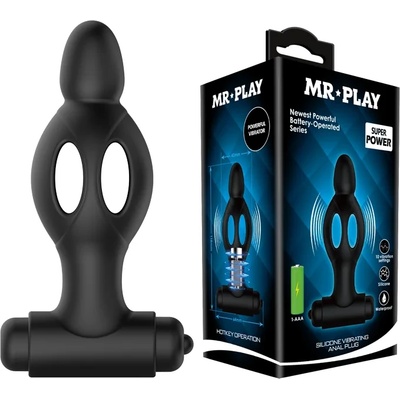 Вибриращ анален разширител, 11, 8см. - Mr Play Anal Plug (D-226639)