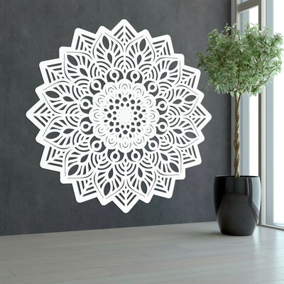 Drevený obraz na stenu mandala v tvare slnka - IGNEUS 4525 HDF0319-B