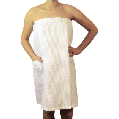 Beluto Kilt do sauny dámský vaflový bílý 70 x 155 cm