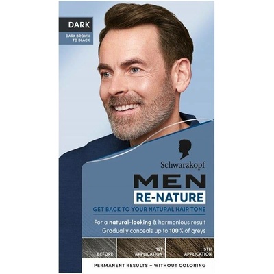 Schwarzkopf Men Re-Nature Dark barva na vlasy pro muže tmavě hnědá