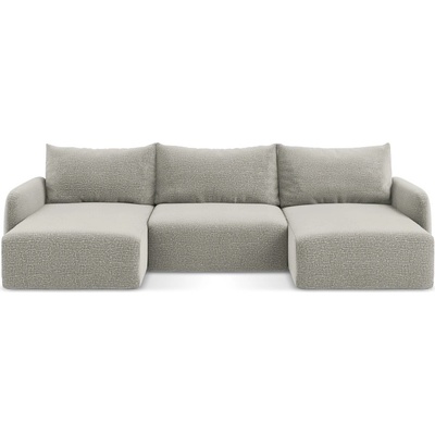 makamii Светлосив разтегателен ъглов диван с място за съхранение Kalena - Makamii (KALENA_UF_38_P1_C8)