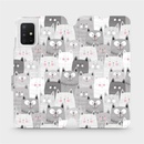 Pouzdro Mobiwear Parádní flip Samsung Galaxy A51 - M099P - Kočičky