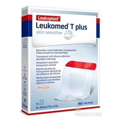 LEUKOPLAST LEUKOMED T PLUS SKIN SENSITIVE 8 x 10 cm 5 ks BSN Medical GmbH