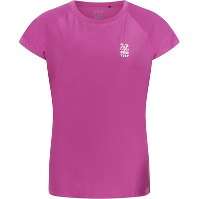 Protest Дамска плажна тениска от ликра Protest Women's PRTMagia Surf T-Shirt Lycra - Punch Pink - размер 38 (EU) (150-6515-0313)