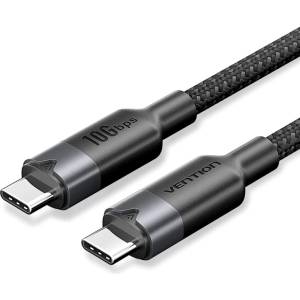 Vention USB-C към USB-C кабел 3.2 5A 10Gbps 1m черен (TRGBF)