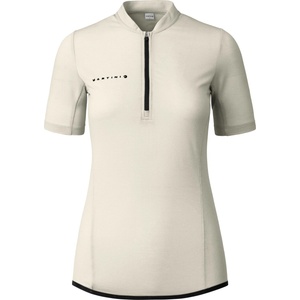 Martini Фланелка с къс ръкав за колоездене Martini Women's Flowtrail Halfzip Shirt Cycling jersey - Off-White / Black (156-2572-0312)