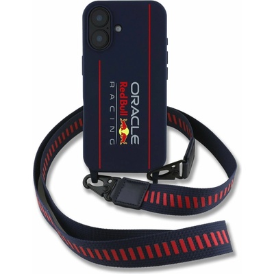 Red Bull Silicone Vertical Logo MagSafe + Crossbody Popruh pro iPhone 16 Navy – Zboží Živě