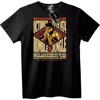 NOONEBRAND Тениска Сблъсък в джунглата 1974 - 2XL, White
