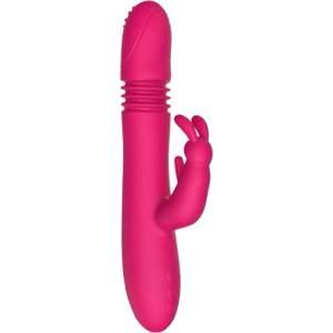 Passion labs Мултифункционален вибратор със специфични движения "seth pink" 23 см