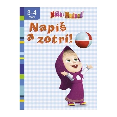 Máša a medveď Napíš a zotri! SK