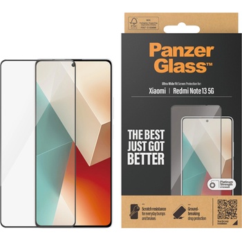 Panzer Стъклен протектор PanzerGlass за Xiaomi Redmi Note 13 5G/ Note 13 Pro 4G UWF - Черен