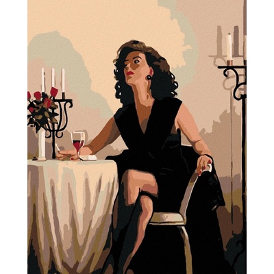 zuty Malování podle čísel Čekání před večeří 40 x 50 cm vypnuté plátno na rám 8596530047971