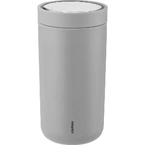 Stelton Термочаша To-Go Click с двойни стени от стомана 200 мл матово светлосива (675-13)