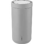 Stelton Термочаша To-Go Click с двойни стени от стомана 200 мл матово светлосива (675-13)