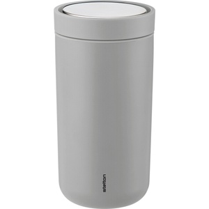 Stelton Термочаша To-Go Click с двойни стени от стомана 200 мл матово светлосива (675-13)