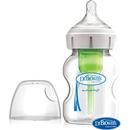 Dojčenské fľaše Dr Brown's options Wide neck anti colic plastová biela so silikón cumľom level 1 1 ks 150 ml
