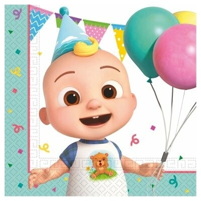 Procos Ubrousky papírové EKO CoComelon 33x33cm 20ks