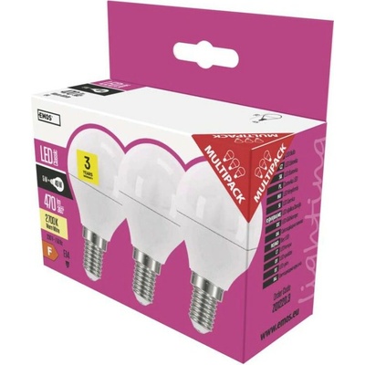 Emos LED žiarovka Classic Mini Globe 6W E14 teplá biela