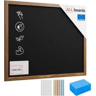 Allboards, Tabule křídová v dřevěném rámu 100 x 80 cm, TB108