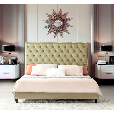 EX Home Легло EX Home модел Vamo Taupe 160/200, Тапицирано