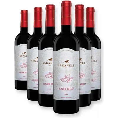 Askaneli Brothers Askaneli ALAZANI VALLEY červené polosladké víno 11,5% 6 x 0,75 l (holá lahev)