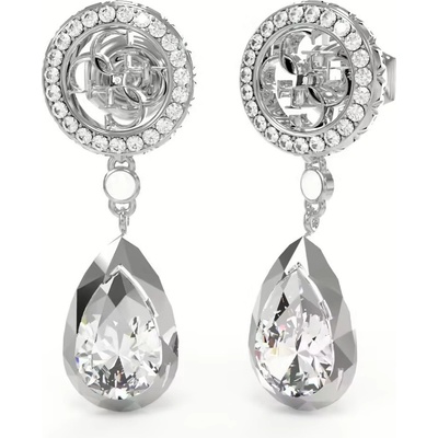 Guess Třpytivé ocelové náušnice 4G Light JUBE05235JWRHT/U