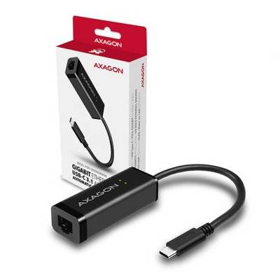 AXAGON ADE-SRC, USB3.1 Type-C - externí Gigabit Ethernet adapter, auto install (ADE-SRC)