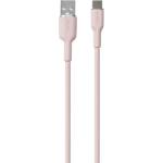 Puro elektrik Puro Soft USB-A - USB-C кабел 1, 5 м - розов (PUUSBCICONROSE)