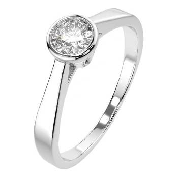 Cara Diamanti Дамски пръстен от бяло злато с диамант Cara Diamanti K01-10010W (K01-10010W)