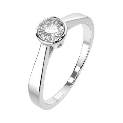 Cara Diamanti Дамски пръстен от бяло злато с диамант Cara Diamanti K01-10010W (K01-10010W)