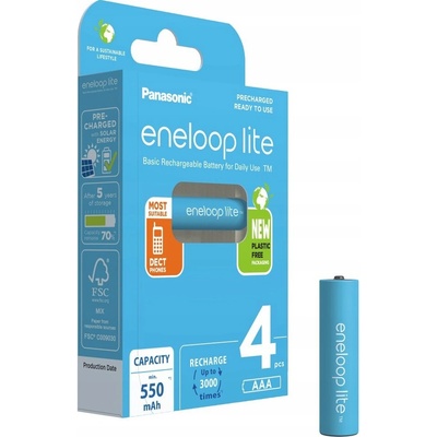 Panasonic Eneloop Lite AAA 4ks 4LCCE/4BE – Zboží Mobilmania