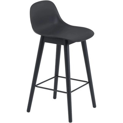 Muuto Fiber 65cm wood base black